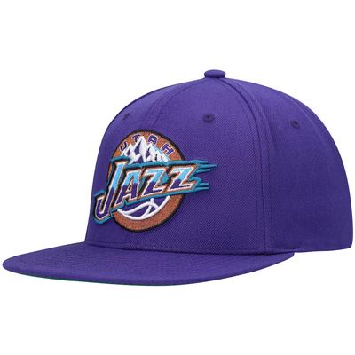 Utah Jazz Men’s Team Ground 2.0 Mitchell & Ness Snapback Hat