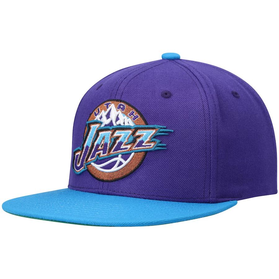 Utah Jazz Men’s Mitchell & Ness NBA Team 2 Tone Snapback Hat