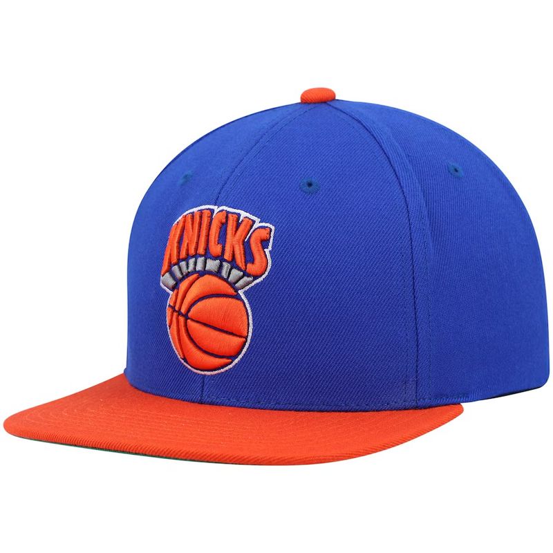 New York Knicks Men’s Mitchell & Ness Fitted Hat New York Knicks Men’s Mitchell & Ness Fitted Hat