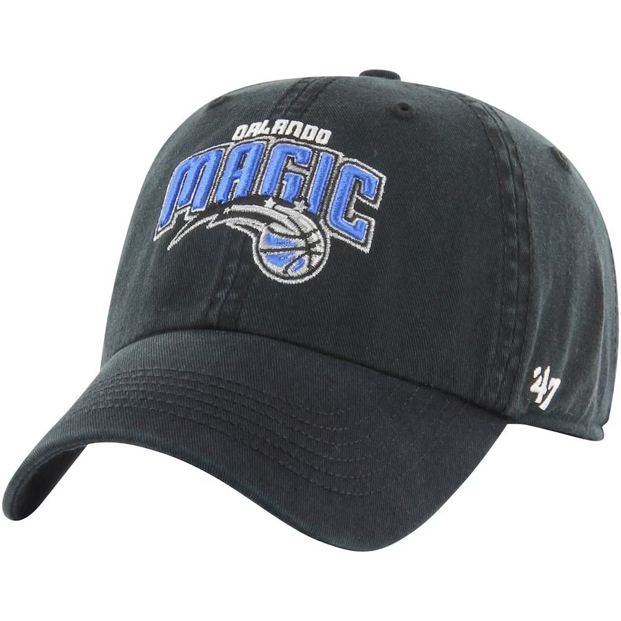 Orlando Magic Men’s Black 47 Brand Clean Up Adjustable Hat