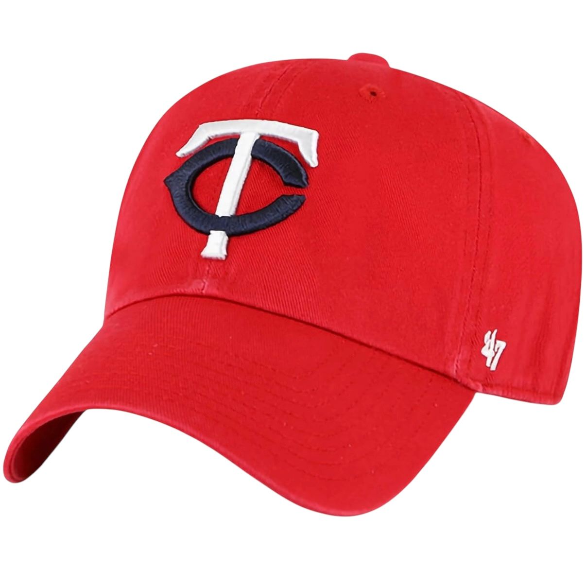 Minnesota Twins Men's Red 47 Brand Clean Up Adjustable Hat