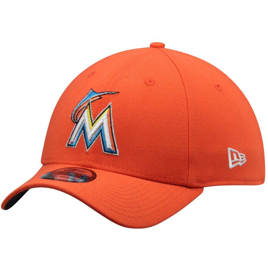 Miami Marlins Men’s Orange New Era 39Thirty Flex Fit Hat