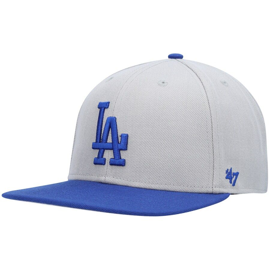 Los Angeles Dodgers Men’s Gray No Shot 47 Brand Captain Snapback Hat