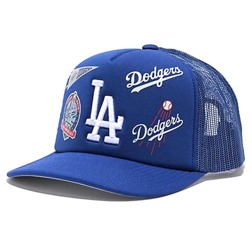 Los Angeles Dodgers Men’s Mitchell & Ness Overload Trucker Snapback Hat