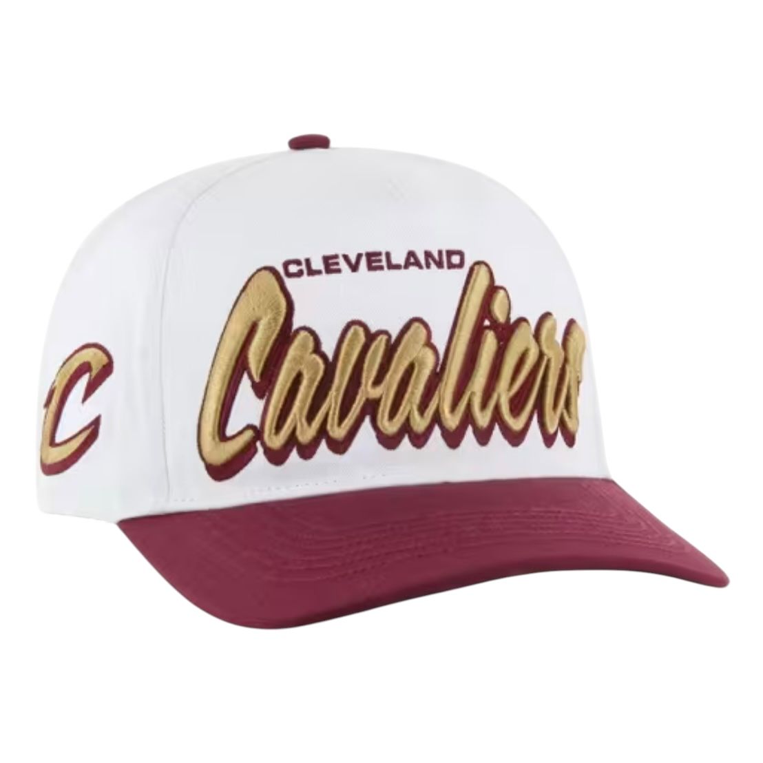 Cleveland Cavaliers Men’s White Drop Shadow 47 Hitch Adjustable Hat