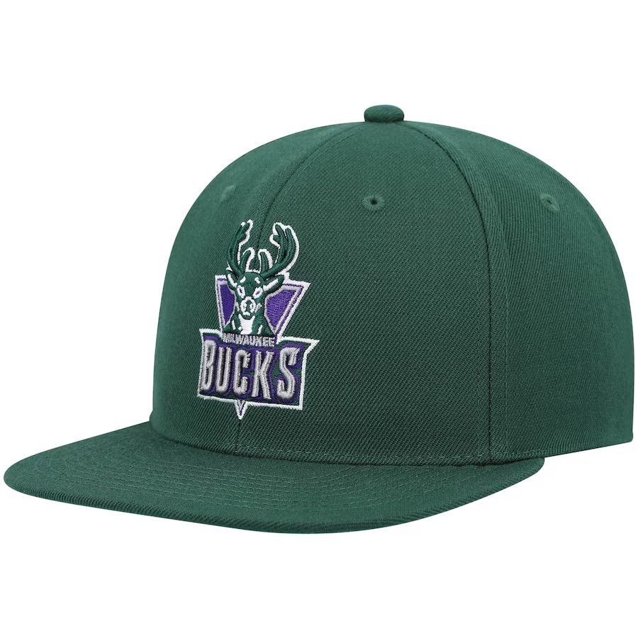 Milwaukee Bucks Men’s Mitchell & Ness NBA Team Ground 2.0 Snapback Hat