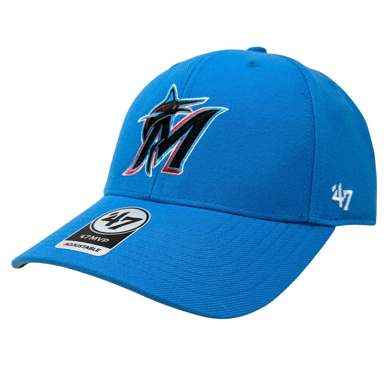 Miami Marlins Men's 47 Brand MVP Adjustable Hat