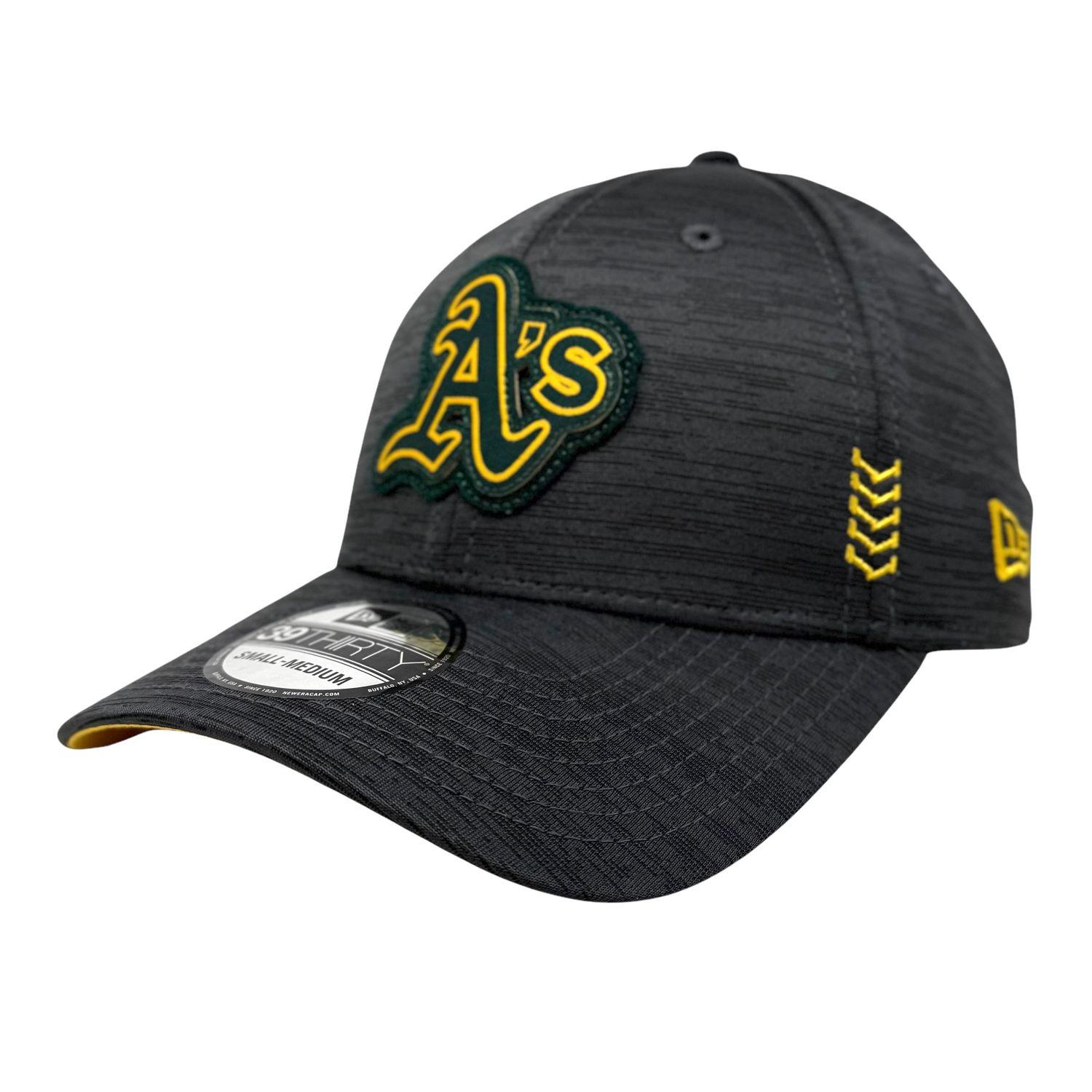 Oakland Athletics Men’s New Era Grey Heather 2024 Clubhouse 39THIRTY Flex Fit Hat