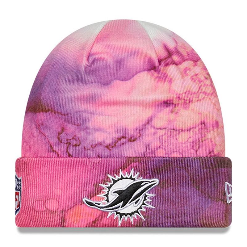 Miami Dolphins Men’s New Era Crucial Catch Cuffed Knit Hat