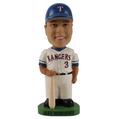 Texas Rangers Alex Rodriguez 2001 Hand Painted 8" Player Bobble Head Doll