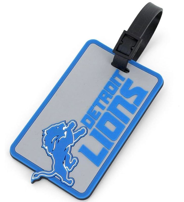 Detroit Lions Rubber Luggage Tag