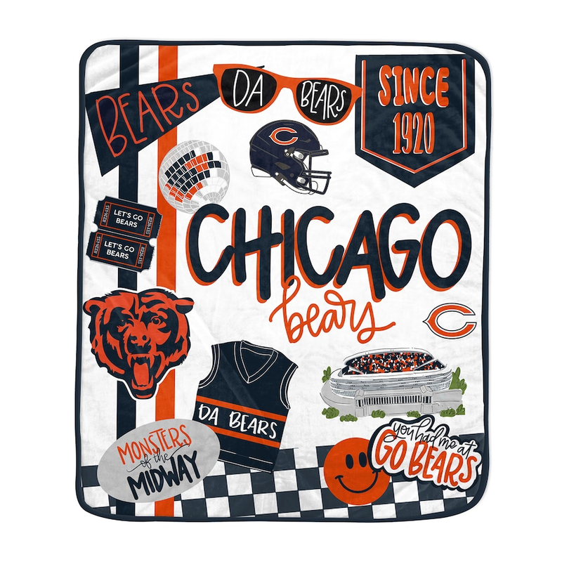 Chicago Bears Pegasus 60” x 70” Fan Favorite Royal Plush Blanket