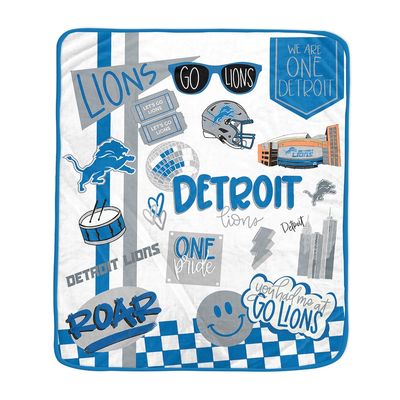 Detroit Lions Pegasus 60” x 70” Fan Favorite Royal Plush Blanket