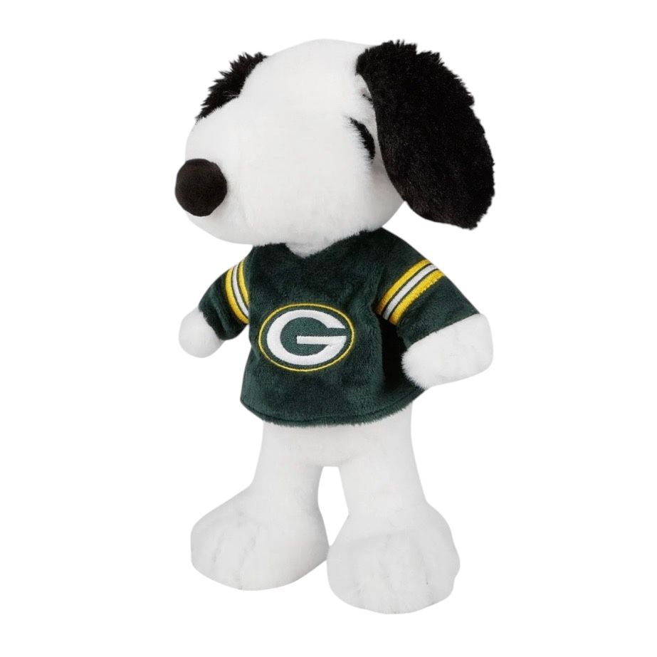 Green Bay Packers Snoopy Peanuts Team Jersey Plush Green Bay Packers Snoopy Peanuts Team Jersey Plush