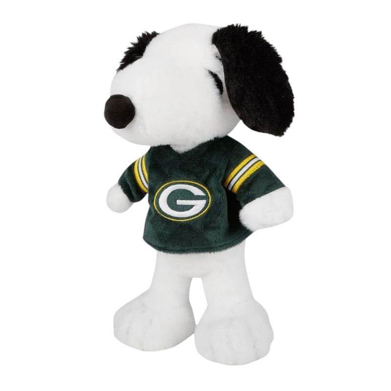 Green Bay Packers Snoopy Peanuts Team Jersey Plush
