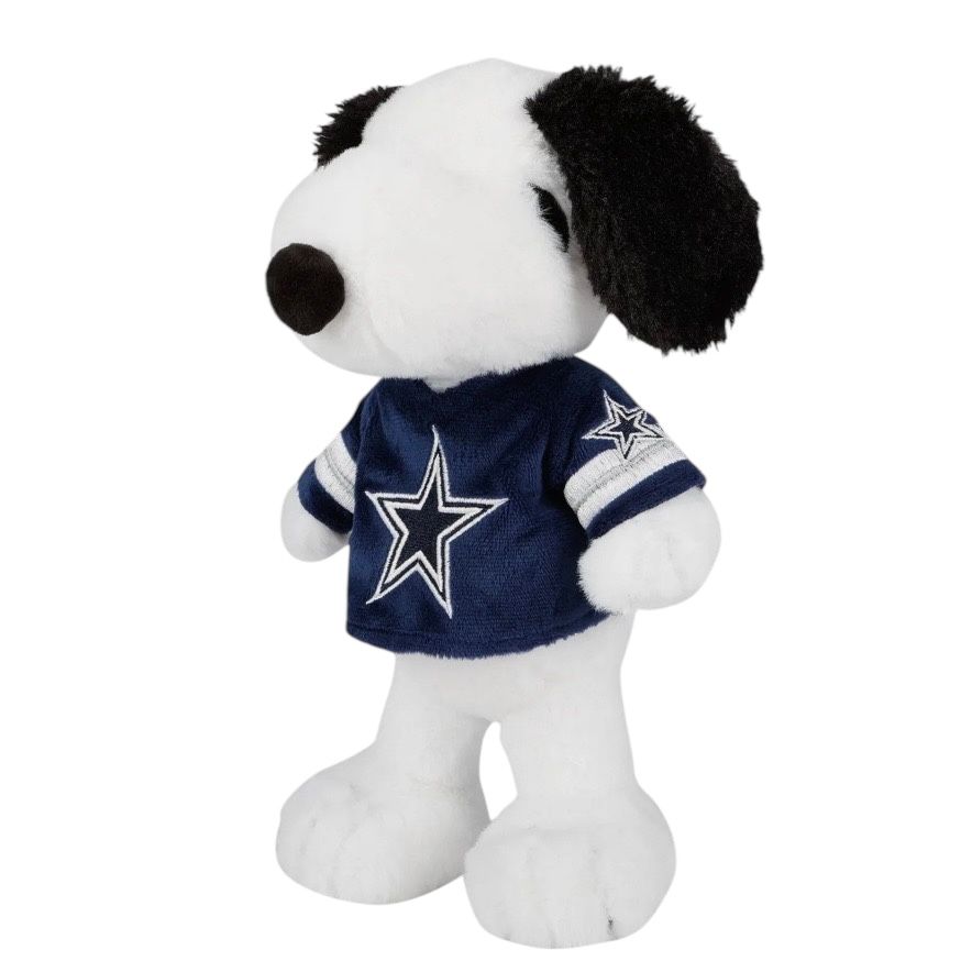Dallas Cowboys Snoopy Peanuts Team Jersey Plush
