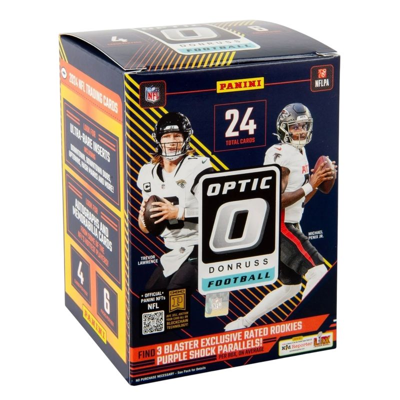 2024 NFL Panini Donruss Optic Football Trading Cards Blaster Box