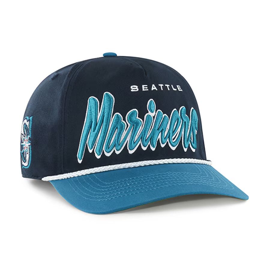 Seattle Mariners Men’s 47 Navy Dropshadow Rope Hitch Adjustable Hat