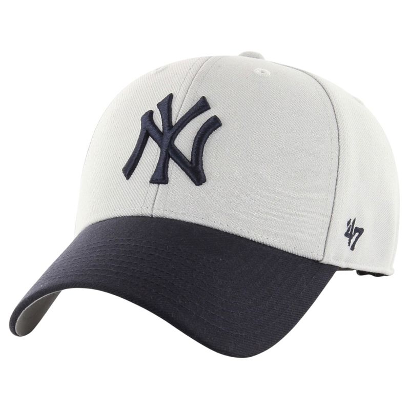 New York Yankees Men's Gray / Navy 47 Brand MVP Adjustable Hat