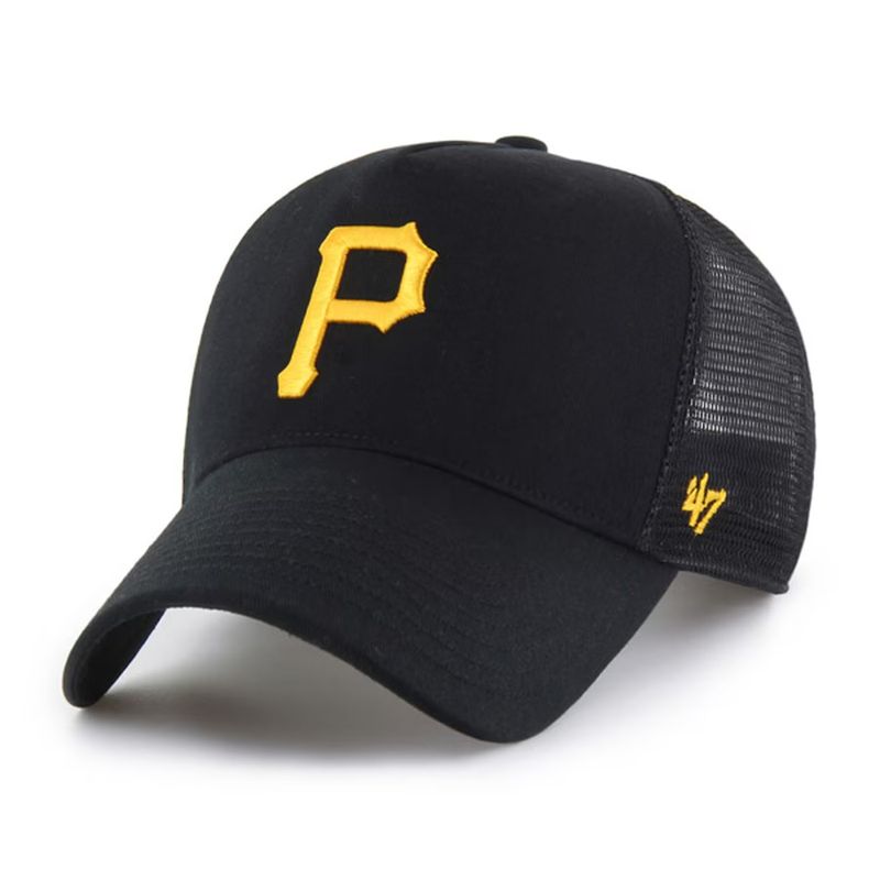 Pittsburgh Pirates Men's Black 47 Ballpark Offside Adjustable Trucker Hat