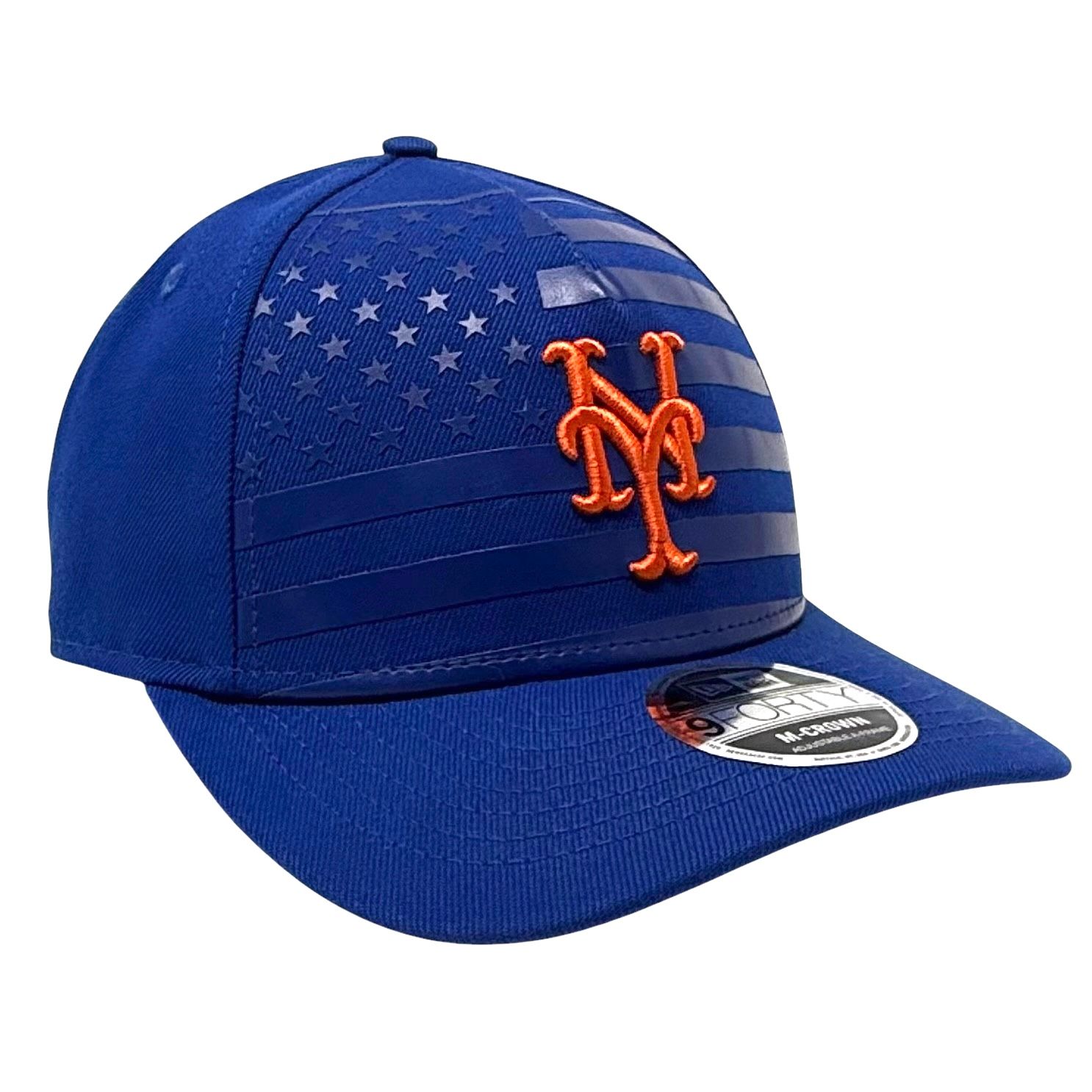 New York Mets Men’s Blue New Era 9FORTY M-Crown Flag Design Adjustable Hat