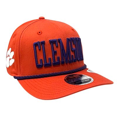Clemson Tigers Men's Orange Wordmark New Era NCAA 9Seventy Stretch-Snap Hat