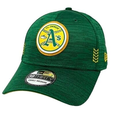 Oakland Athletics Men’s New Era Kelly 2024 Clubhouse 39THIRTY Flex Fit Hat