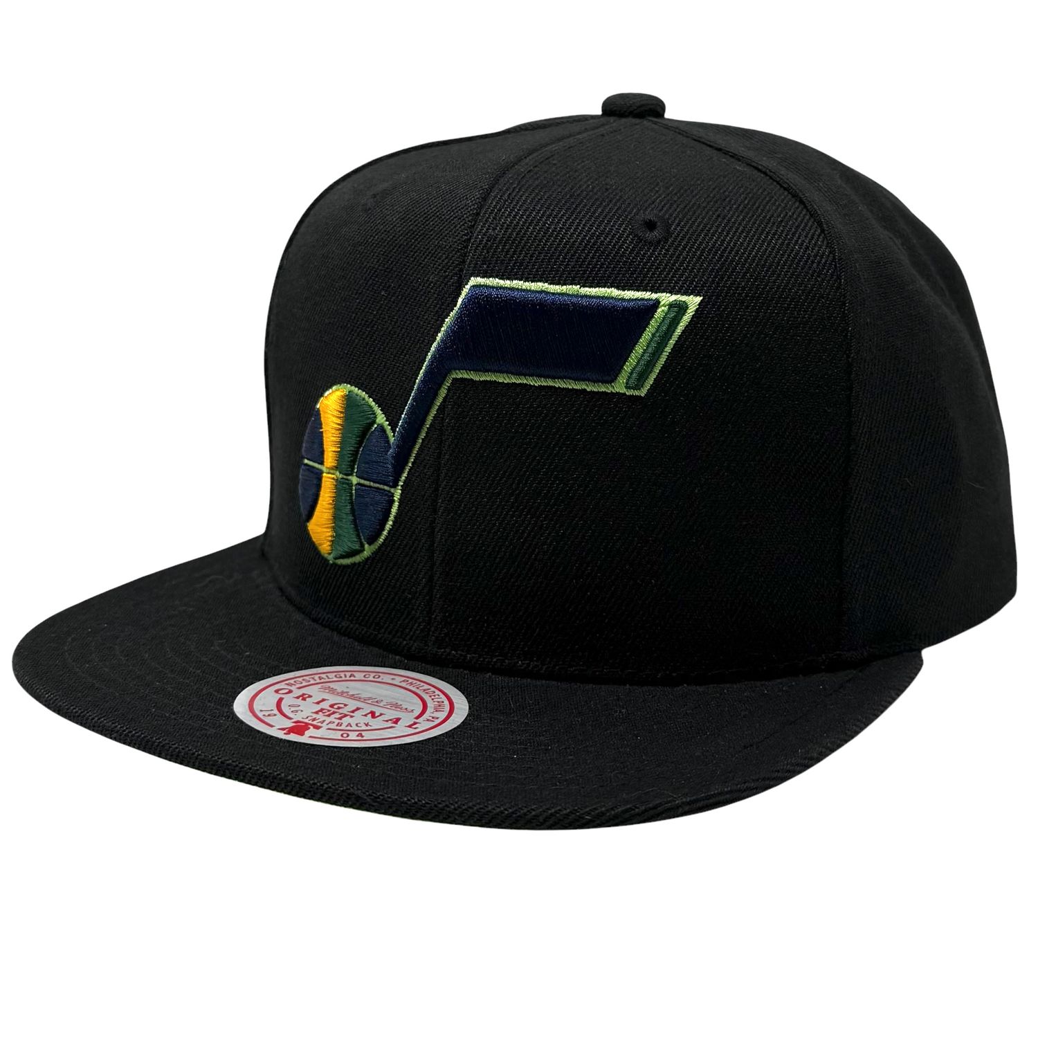 Utah Jazz Men’s Highlighter Team Pop Mitchell & Ness Snapback Hat