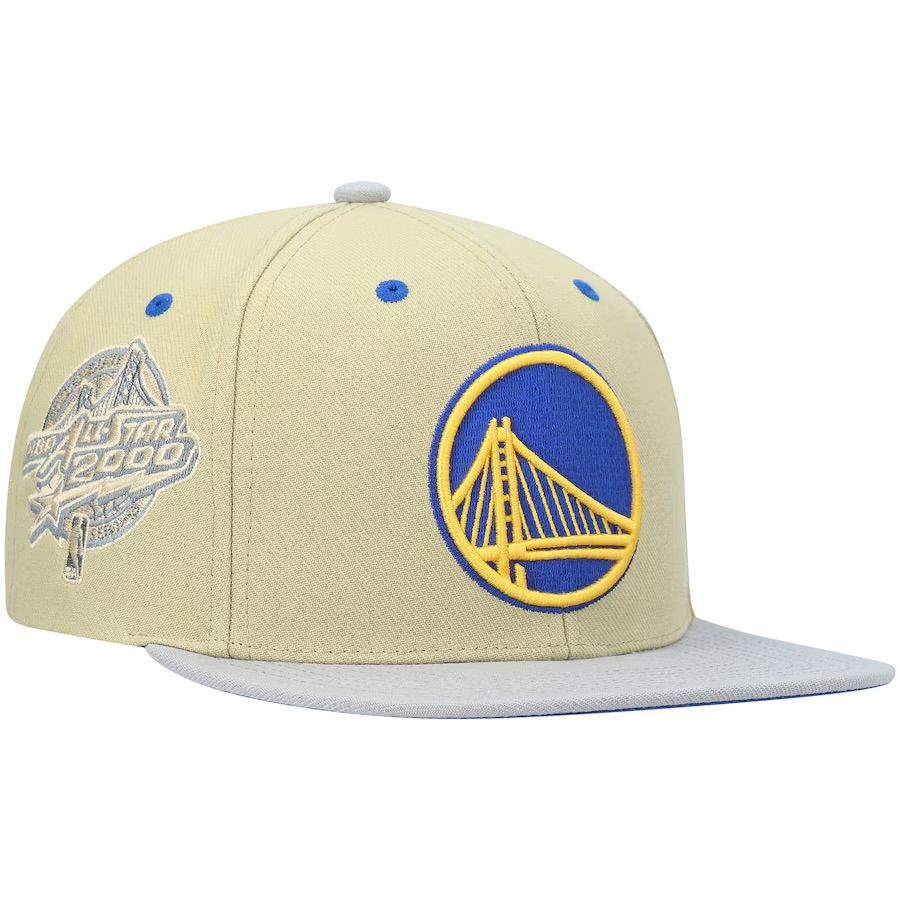 Golden State Warriors Men’s NBA Classic Canvas Mitchell & Ness Snapback Hat