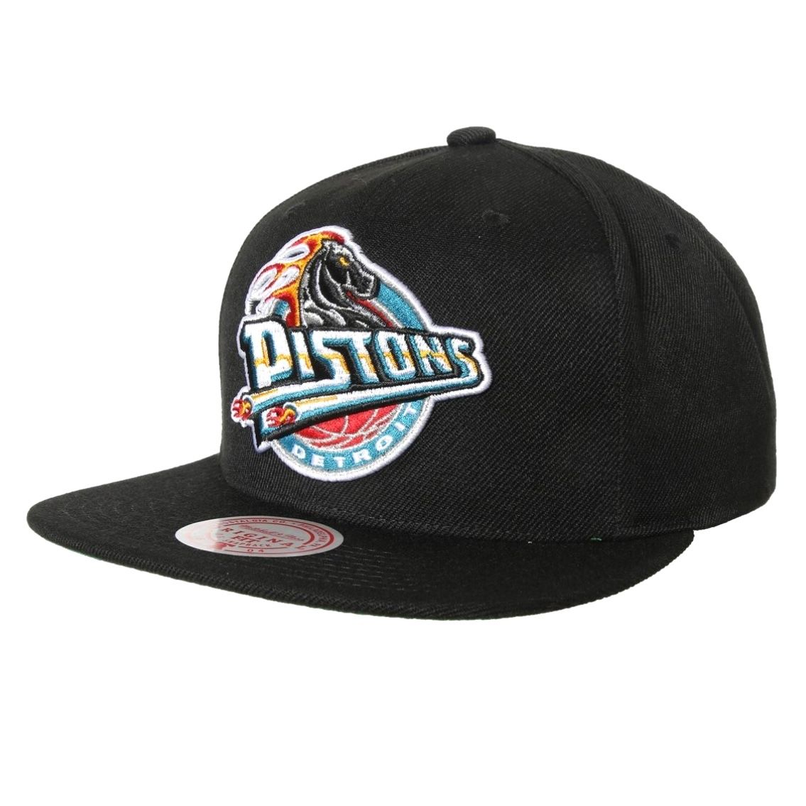 Detroit Pistons Men’s Black Mitchell & Ness NBA Core Snapback Hat