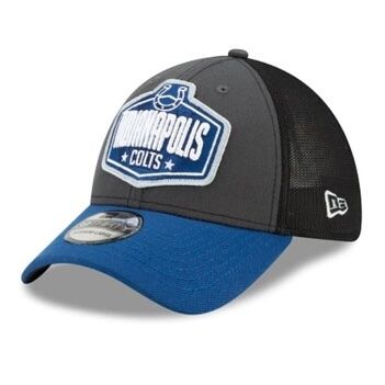 Indianapolis Colts Men’s New Era Black NFL Draft 39Thirty Fitted Trucker Hat