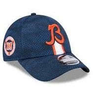 Chicago Bears Men's New Era Navy 2024 Sideline 9FORTY Stretch-Snap Hat