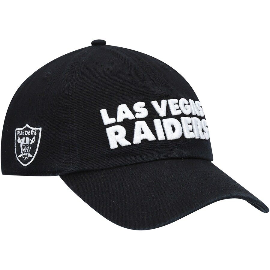 Las Vegas Raiders Men’s Script 47 Brand Clean Up Adjustable Hat