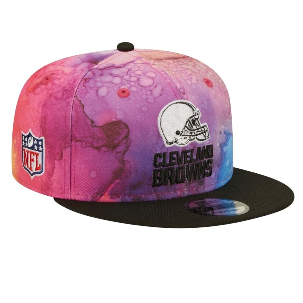 Cleveland Browns Men's New Era 9Fifty Ink Dye Crucial Catch Snapback Hat