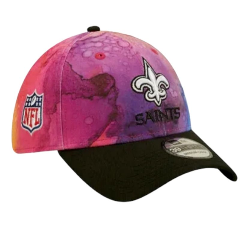 New Orleans Saints Men's New Era 39Thirty Ink Dye Crucial Catch Fitted Hat