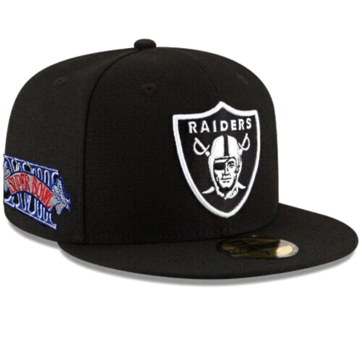 Las Vegas Raiders Men’s New Era NFL Super Bowl XVIII Patch 59Fifty Fitted Hat