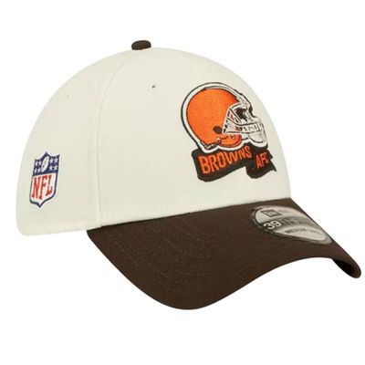 Cleveland Browns Men’s Cream New Era 39Thirty Sideline Official Coach Flex Fit Hat Cleveland Browns Men’s Cream New Era 39Thirty Sideline Official Coach Flex Fit Hat