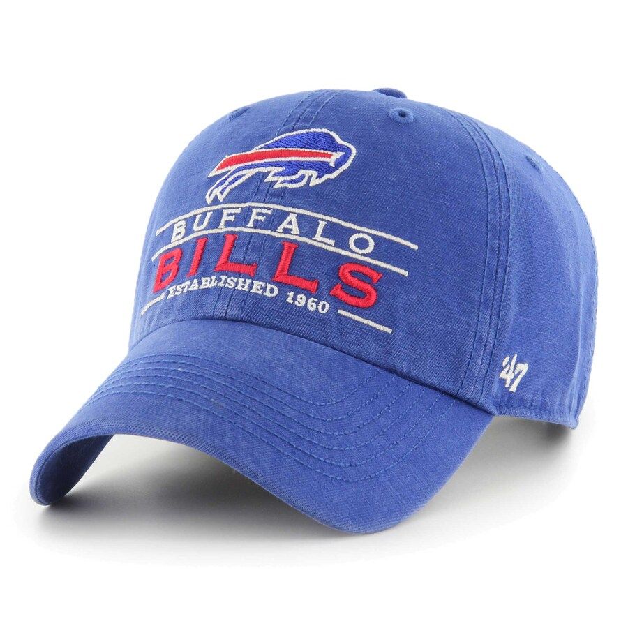 Buffalo Bills Men’s Royal Vernon 47 Clean Up Adjustable Hat