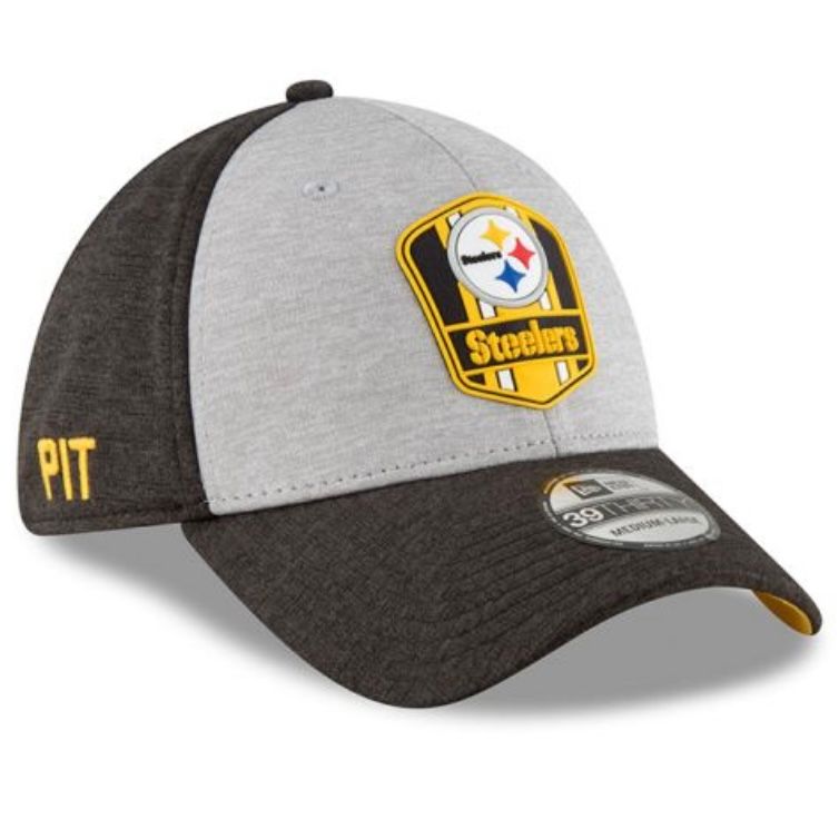 Pittsburgh Steelers Men’s Sideline Road New Era 39Thirty Flex Fit Hat