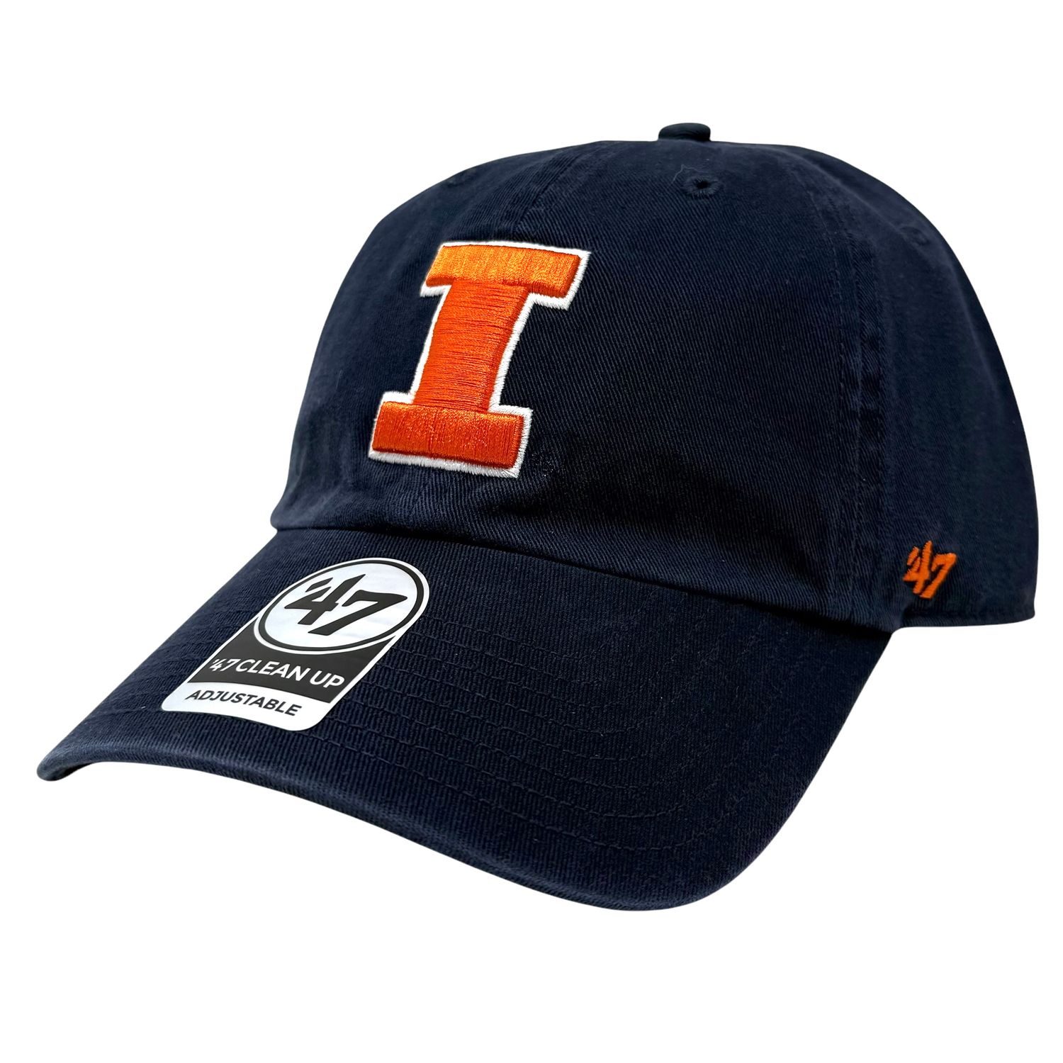 Illinois Fighting Illini Men’s Navy 47 Brand Clean Up Adjustable Hat