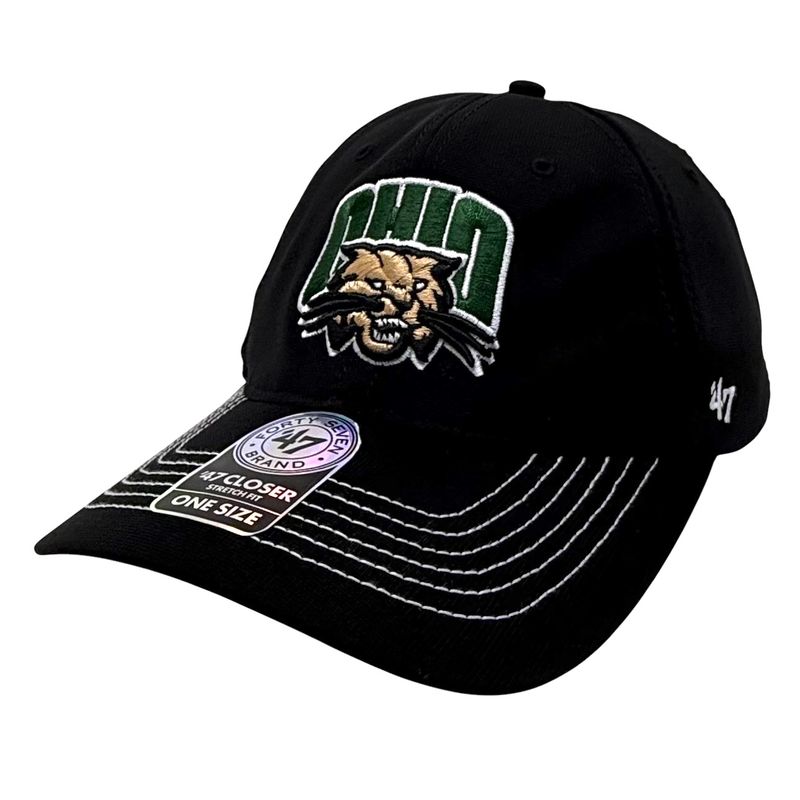 Ohio Bobcats Men's 47 Brand Closer Stretch Fit Hat Ohio Bobcats Men's 47 Brand Closer Stretch Fit Hat
