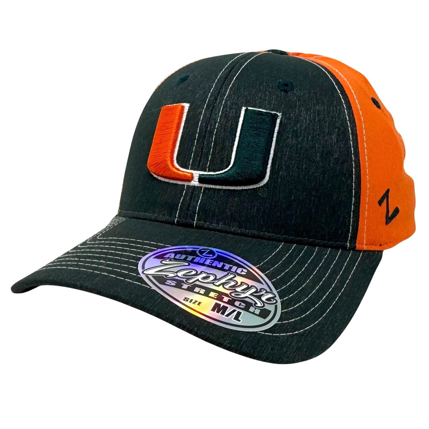 Miami Hurricanes Men's Zephyr Fitted Hat