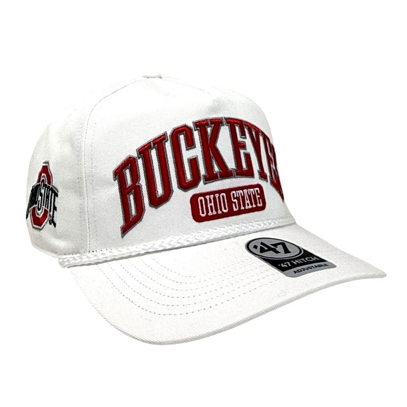Ohio State Buckeyes Men’s White 47 Hitch Adjustable Hat