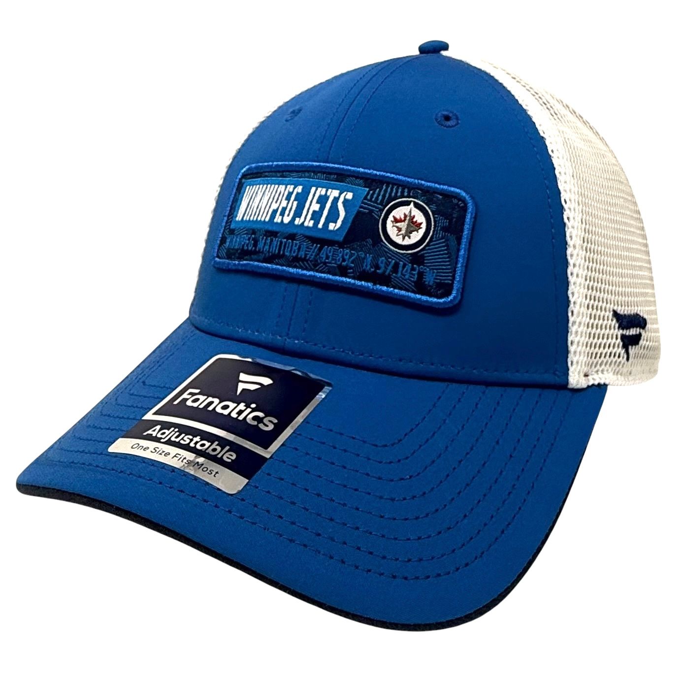 Winnipeg Jets Men's Fanatics Iconic Defender Snapback Adjustable Hat