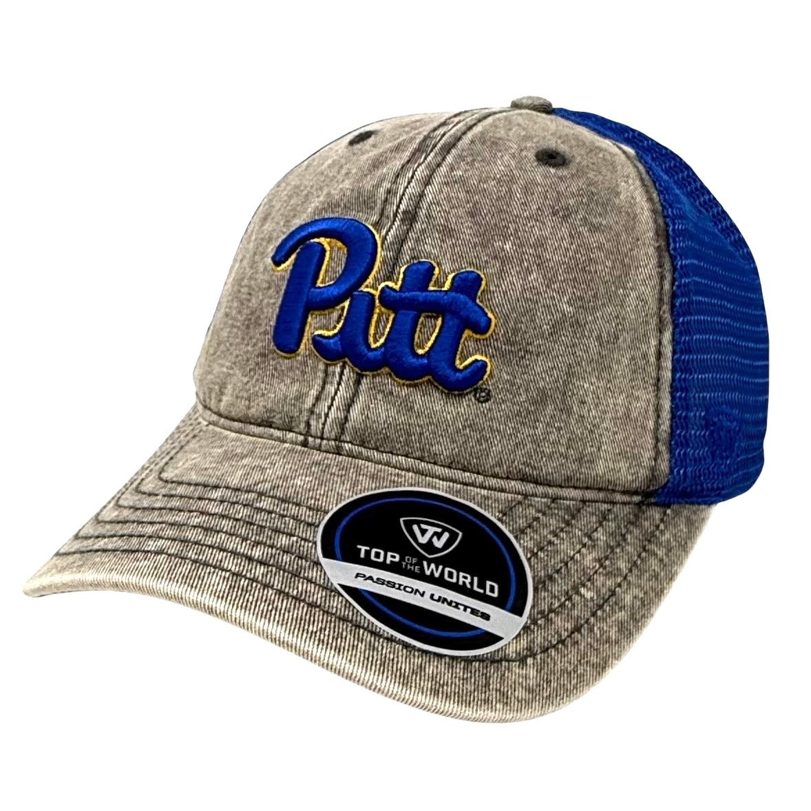 Pitt Panthers Men's Top of the World Snapback Adjustable Hat