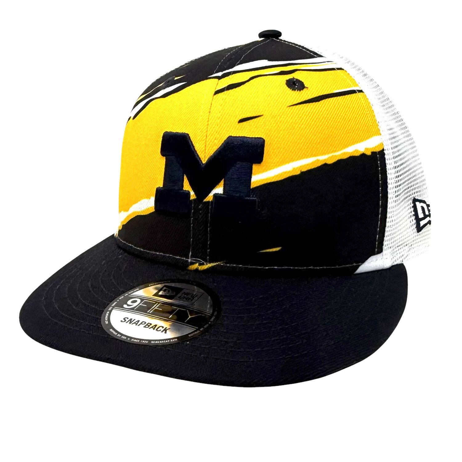 Michigan Wolverines Men's New Era Tear Trucker 9FIFTY Snapback Hat