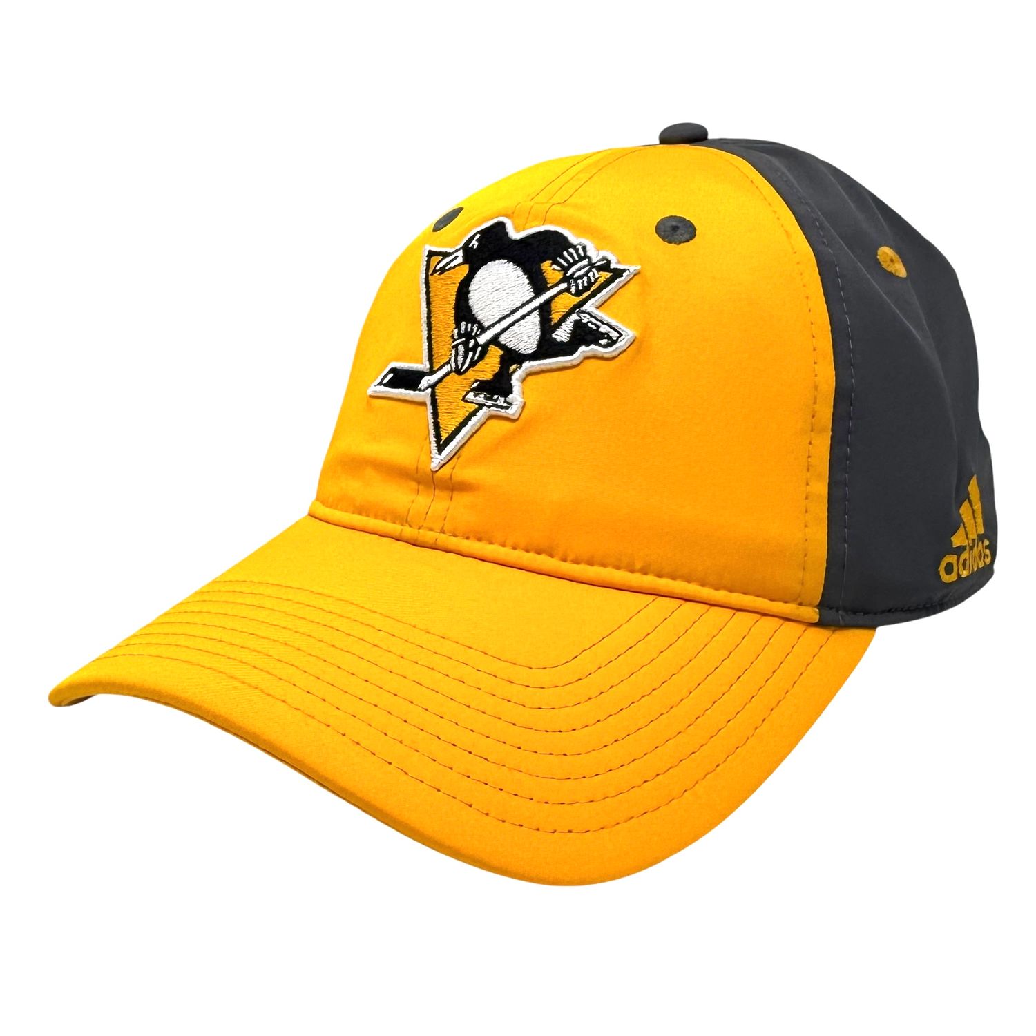 Pittsburgh Penguins Yellow Men’s Adidas Structured Coach Fitted Hat
