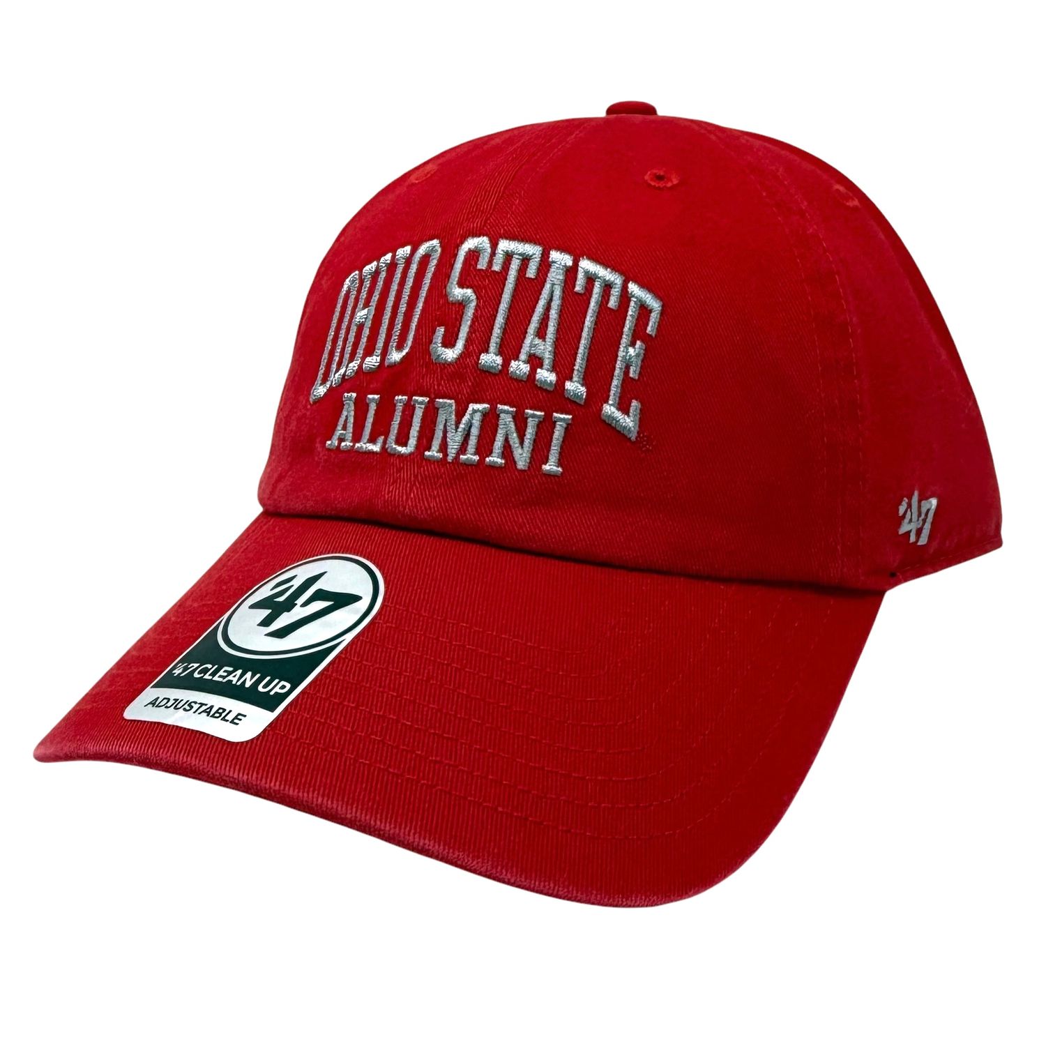 Ohio State Buckeyes Men’s Red Alumni 47 Brand Clean Up Adjustable Hat