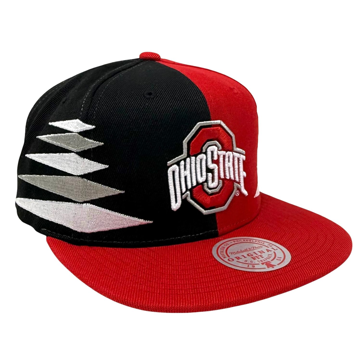 Ohio State Buckeyes Men’s Diamond Cut Mitchell & Ness Snapback Hat