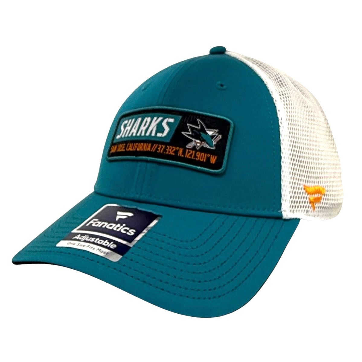 San Jose Sharks Men's Fanatics Iconic Defender Snapback Adjustable Hat